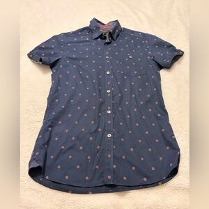 TED BAKER Boys Navy Miksho Floral Shirt
